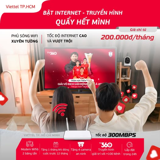 internet và truyền hình cáp Viettel