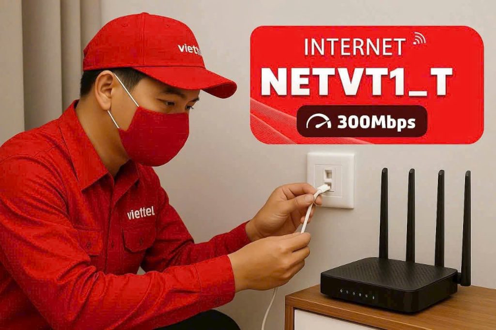 Lắp mạng Viettel xã Xuân Sơn, TP. HCM – Giải pháp internet cáp quang chuyên nghiệp chuẩn 2025 2 Gói cước NETVT1_T của Viettel có giá thành rẻ nhất, được nhiều hộ gia đình ưu tiên lựa chọn đăng ký sử dụng.