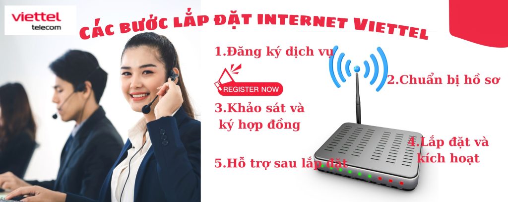 các bước lắp đặt internet Viettel