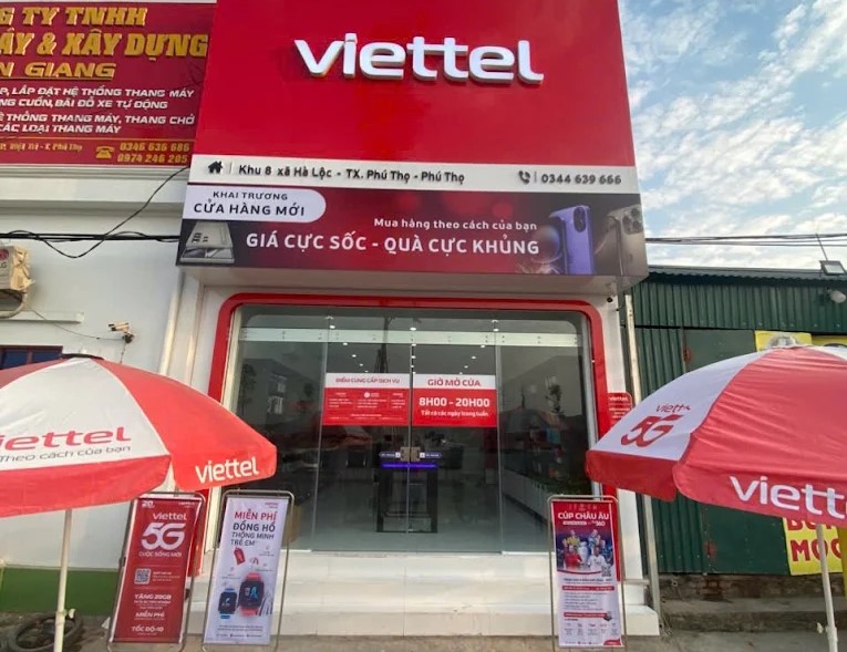 Cửa hàng Viettel Phú Hà