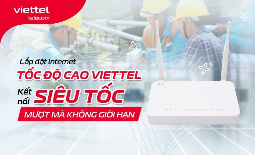 Lắp internet Viettel kết nối siêu tốc